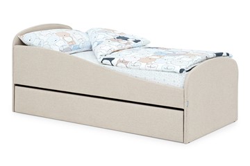 Кровать с ящиком Letmo карамель (рогожка) в Коврове