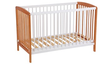 Кроватка для новорожденных POLINI Kids Simple 101 Белый / Бук в Коврове
