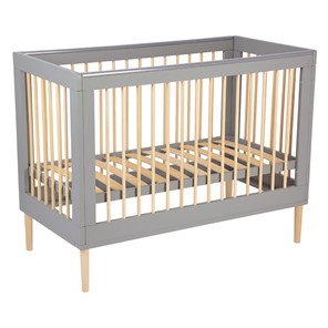 Кроватка в детскую POLINI Kids Simple 360 Серый / Натуральный в Коврове