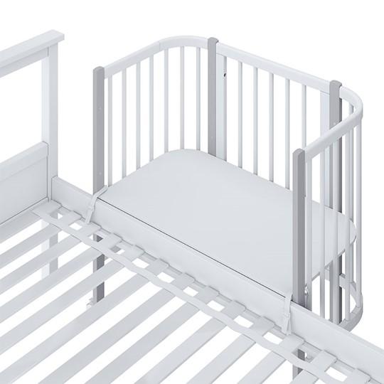 Приставная кровать POLINI Kids Simple 120 Белый / Серый во Владимире - изображение 4
