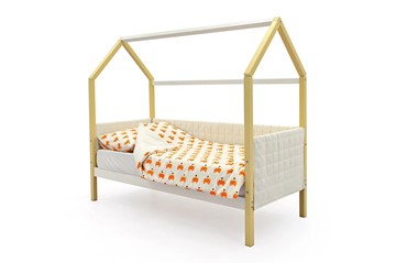 Детская кровать-домик «Svogen бежево-белый» мягкая в Коврове