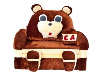 Диван детский Медведь с подушкой, ширина 120 см во Владимире