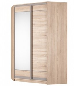 Угловой шкаф Аларти (YA-230х1400(602) (4) Вар. 3; двери D1+D2), с зеркалом в Коврове