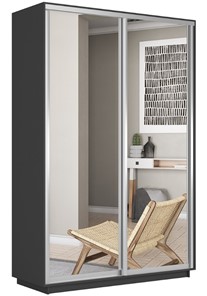 Шкаф 2-дверный Экспресс (2 зеркала) 1200x450x2400, серый диамант в Коврове