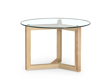 Журнальный столик Оникс-8, Натуральный массив/Прозрачное стекло в Коврове