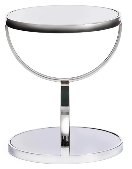 Столик GROTTO (mod. 9157) металл/дымчатое стекло, 42х42х50, хром в Коврове - изображение 1