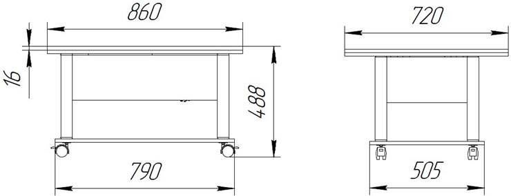 Стол трансформер Дебют-3, венге светлый/белый в Коврове - изображение 1