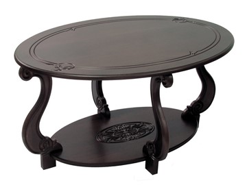 Овальный столик Овация-М (Темно-коричневый) в Коврове