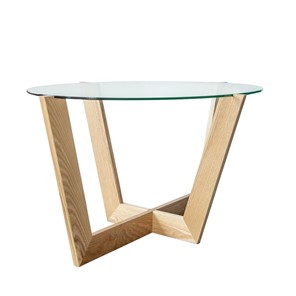 Журнальный столик Оникс-6, Натуральный массив/Прозрачное стекло в Коврове