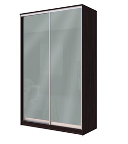 Шкаф 2-х дверный Хит-22-14-22 с цветным стеклом, средне-серый 074, Венге в Коврове