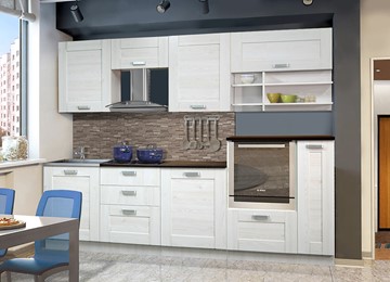 Модульная кухня Квадро 2700, цвет Белая лиственница в Коврове
