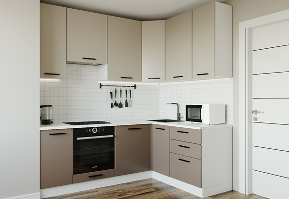 Модульная кухня Латте-2200х1600 в Коврове - изображение