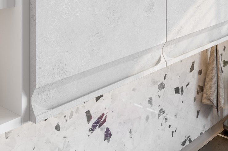 Угловой гарнитур Вельвет, бетон графит/бетон снежный в Коврове - изображение 5