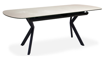 Кухонный раскладной стол Шамони 3CX 180х95 (Oxide Avorio/Графит) в Коврове - предосмотр 1