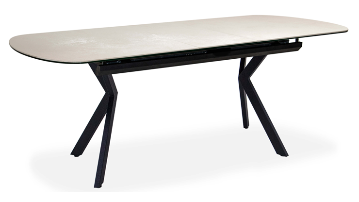 Кухонный раскладной стол Шамони 3CX 180х95 (Oxide Avorio/Графит) в Коврове - изображение 1