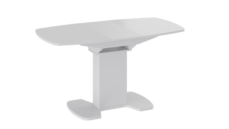 Стол раздвижной Портофино (СМ(ТД)-105.01.11(1)), цвет  Белый глянец/Стекло белое в Коврове - изображение 2