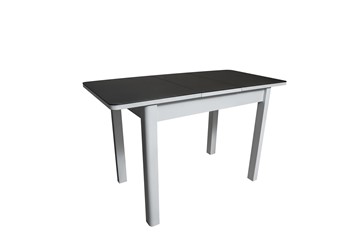 Кухонный раскладной стол Айсберг-2СТ белое/черное/прямые массив в Коврове - предосмотр 1