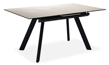 Кухонный стол раздвижной Бордо 1CQ 140х85 (Oxide Avorio/Графит) в Коврове