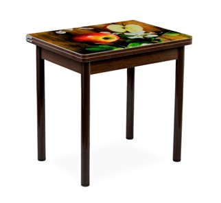 Кухонный пристенный стол СПА-02 СТФ, венге/фотопечать дерево/опоры коричневый во Владимире