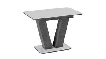 Раздвижной стол Чинзано тип 1 (Моод темный/стекло белое матовое) в Коврове