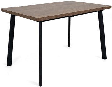 Обеденный раздвижной стол Дали-2L(ноги черные, дуб табако) в Коврове