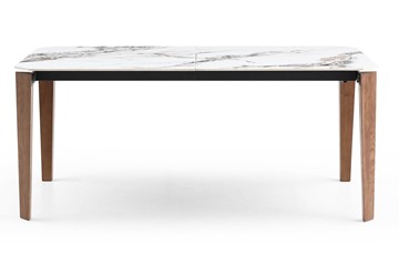 Кухонный раздвижной стол DT8843CW (180) белый мрамор  керамика в Коврове