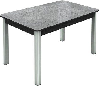 Обеденный раздвижной стол Гамбург исп.1 ноги метал. крашеные №23, Фотопечать (Мрамор №12) в Коврове