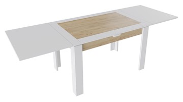 Кухонный стол раздвижной Хьюстон тип 4 (Белый/Дуб Крафт золотой) в Коврове - предосмотр 1