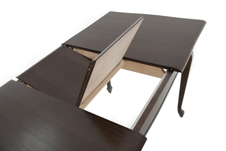 Кухонный стол раздвижной Кабриоль 1200х800, (Тон 7 - Орех тёмный) Морилка/Эмаль в Коврове - изображение 8