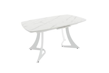 Обеденный раздвижной стол Милан Пластик (Камень белый) в Коврове