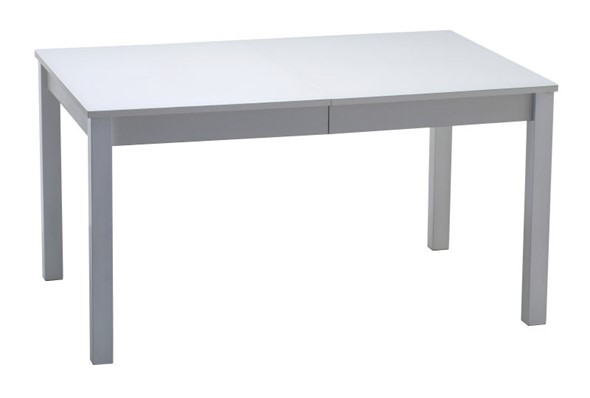 Обеденный раздвижной стол Нагано-2 стекло белое opti (хром-лак) в Коврове - изображение