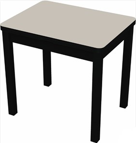 Кухонный стол раздвижной Бари дерево №8 (стекло белое/черный) в Коврове