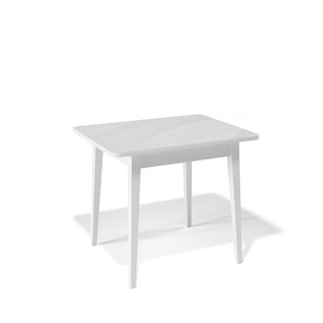 Кухонный стол раздвижной Kenner 900M (Белый/Стекло белое сатин) в Коврове