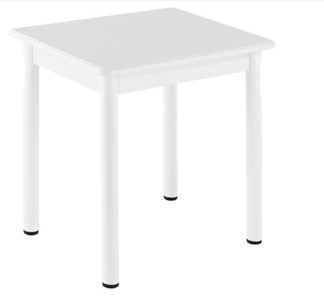 Кухонный пристенный стол НСПА-02 МДФ, белый МДФ/белое дерево/36 прямые трубки белый в Коврове