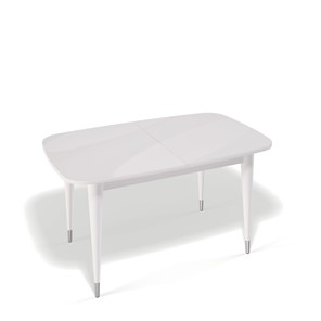 Кухонный стол раздвижной Kenner K1250 (Белый/Стекло белое сатин) в Коврове