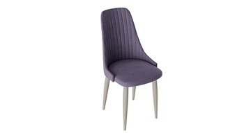 Обеденный стул Франк (конус) исп2 (Капучино матовый/Микровелюр Фиолетовый) в Коврове