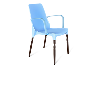 Обеденный стул SHT-ST76/S424-F (голубой/коричневый муар) в Коврове