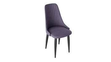 Обеденный стул Франк (конус) исп2 (Графит/Микровелюр Фиолетовый) в Коврове