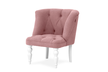 Кресло Бриджит розовый ножки белые в Коврове