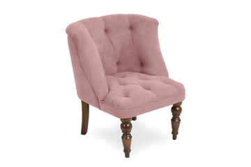 Мягкое кресло Бриджит розовый ножки коричневые в Коврове