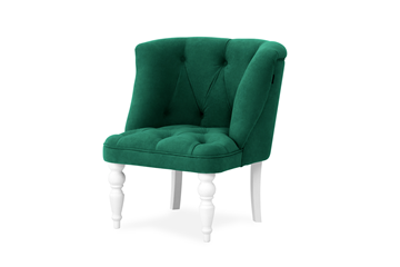 Кресло Бриджит зеленый ножки белые во Владимире