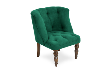 Кресло на ножках Бриджит зеленый ножки коричневые в Коврове