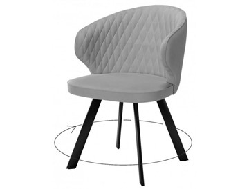 Обеденный стул 249 Поворотный, Микровелюр B22 Grey / опоры черные в Коврове