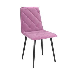 Кухонный стул Антика, велюр тенерифе розовый/Цвет металл черный в Коврове
