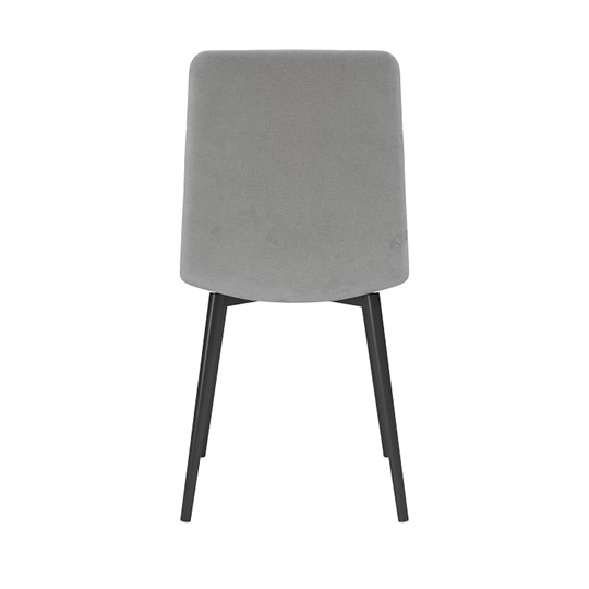Кухонный стул Белла, велюр тенерифе грей/Цвет металл черный в Коврове - изображение 3