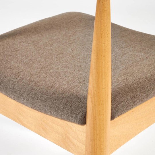 Обеденный стул BULL бук/ткань 54,5x54x75 Натуральный (2 шт) арт.13985 в Коврове - изображение 2