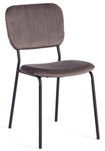 Обеденный стул CAROL (mod. UC06) 45х56х82 Light grey (светло-серый) HLR24 / черный арт.20056 в Коврове