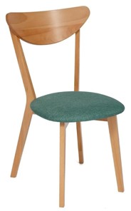 Обеденный стул MAXI (Макси), бук/ткань 86x48,5x54,5 Морская волна/ натуральный бук арт.19590 в Коврове