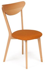 Обеденный стул MAXI (Макси), бук/ткань 86x48,5x54,5 Оранжевый/натуральный бук арт.19592 в Коврове