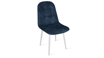 Обеденный стул Райс К1С (Белый матовый/Микровелюр Wellmart Blue) в Коврове